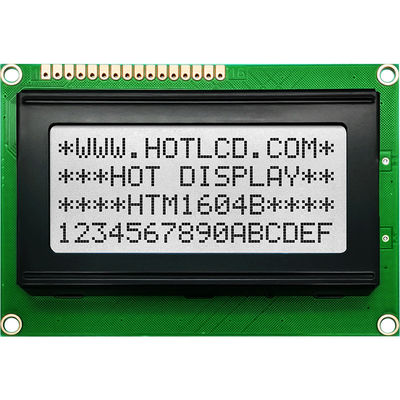 하얀 측면 백라이트 HTM1604B와 COB 16X4 캐릭터 LCD 모듈 LCD