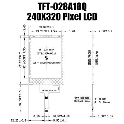 2.8 인치 ST7789V SPI TFT 모듈, 태양광 읽기 쉬운 TFT 디스플레이 IPS