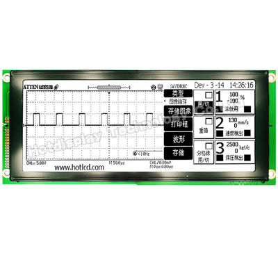 하얀 백라이트 HTM640200과 640x200 오래가는 그래픽 LCD 모듈 DFSTN
