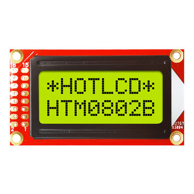 맞춘 STN 8X2 캐릭터 LCD 디스플레이 황록색 16PIN 표준 COB