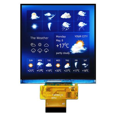 4 인치 480x480 도트는 TFT LCD 디스플레이 태양광 읽기 쉬운 SPI RGB ST7701S를 사각처리합니다