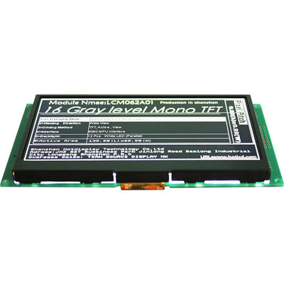 6.2 인치 LCD 디스플레이 640x320 결의안 모노럴 TFT LCD 태양광 읽기 쉬운 모니터
